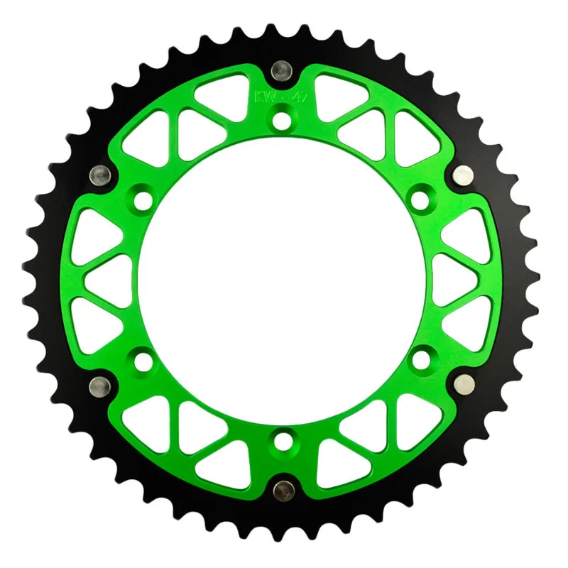 Задняя звездочка из стали и алюминия для мотоцикла 45 ~ 52T KAWASAKI KX250F 2004 2014 KDX220R KDX220 2007