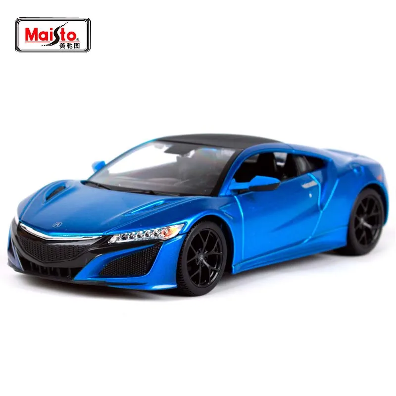 Новое поступление Maisto 1:24 ACURA NSX модель машины под давлением красный синий коллекционные подарки для мальчиков Игрушки оригинальная коробка