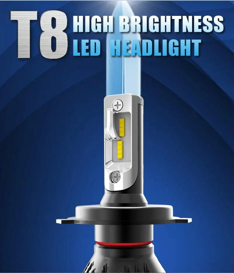 1 комплект 9006 HB4 60W 8000LM T8 светодиодные фары LUMILED ZES чип 16SMD чистый белый 6500K
