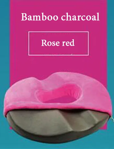 rose red Летняя подушка для сиденья в виде пончика ортопедическая кольцевая подушка большая 16," x 13" для геморроя, седалищного нерва, боли в хвостовой кости при беременности - Цвет: rose red