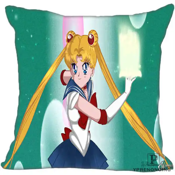 Square Pillowcases На Заказ Красивая наволочка Сейлор Мун Аниме квадратная молния наволочка(одна сторона) 180522-17-34 - Цвет: Square Pillowcases