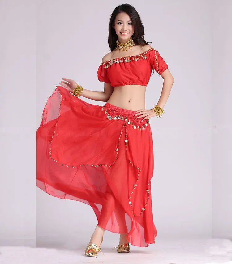 Костюм для танца живота из 2 предметов костюмы восточных танцев танцевальные