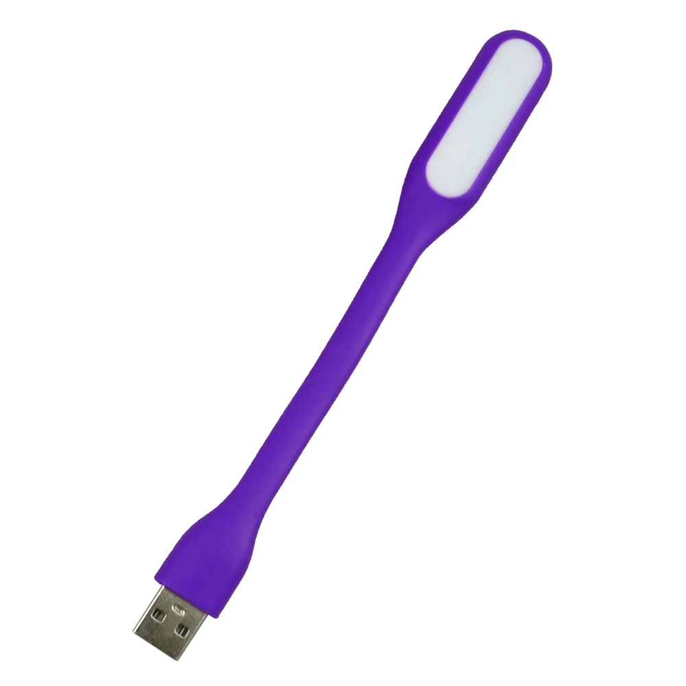 Purple TSLEEN дешевые мини USB светодиодный гибкий Фонарь Лампа для power Bank фонарик компьютера для подсветки клавиатуры ноутбука ПК ноутбука - Испускаемый цвет: Purple