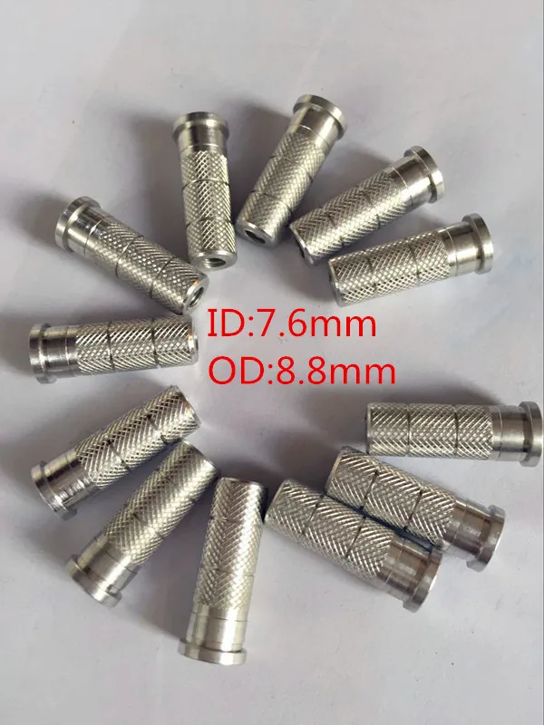 12 шт. стрела вставка ID7.6mm OD8.8mm алюминиевая стрелка для 2219 углерода древко стрелы