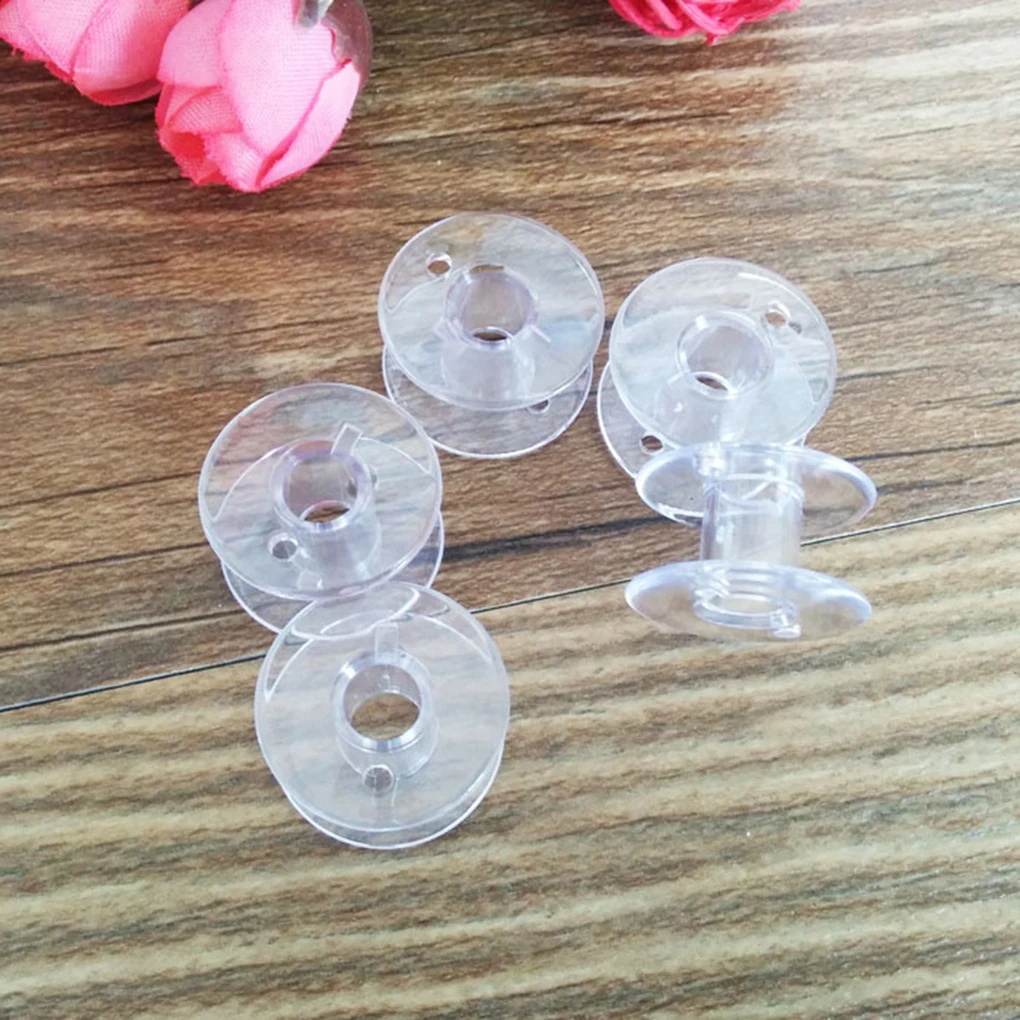 

10Pcs Transparent Bobbins Spool Sewing Bobbins Spool Plastic Empty Bobbins For Home Sewing Accessories