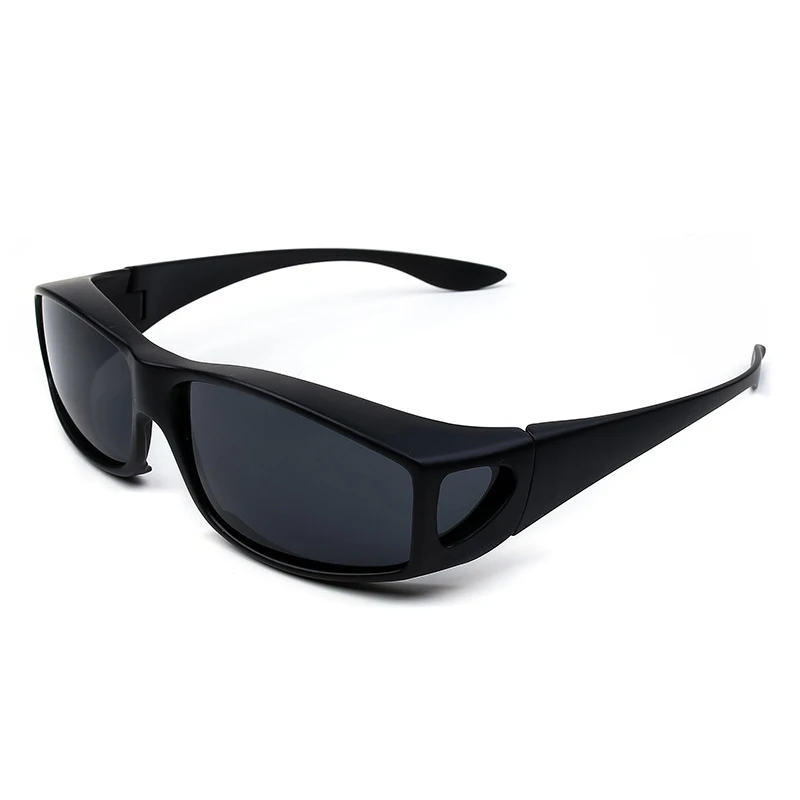 black Поляризованные солнцезащитные очки UV400 подходят для очков onnebril для мужчин и женщин Чехол для очков Солнцезащитные очки для рыбалки - Цвет линз: black