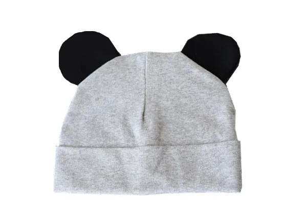 A hat grey Качественный хлопковый Детский набор из шапки и шарфа, детский шейный платок, детский шарф, воротник, шапка, комплект, реквизит для фотосессии - Цвет: A hat grey