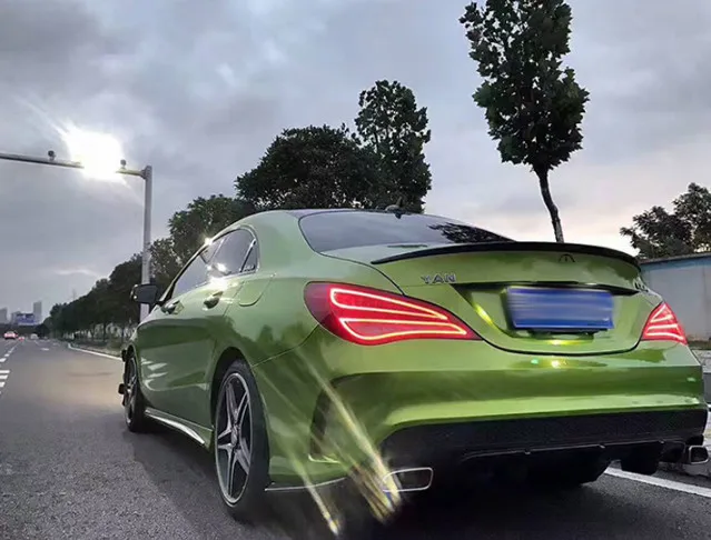 Для Benz CLA W117 спойлер 2013 2017 Высококачественный ABS Материал заднее крыло автомобиля