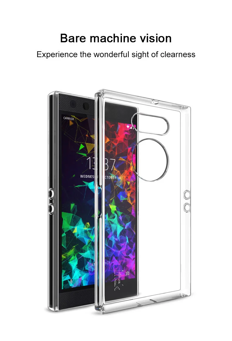 IMAK Для razer Phone 2 Чехол UX-5 Series 1,3 мм утолщение Тип противоударный мягкий ТПУ задняя крышка чехол для razer Phone 2