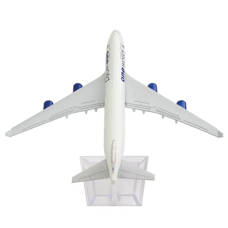 KIWARM 160 мм металлический самолет модель самолета B747 Британия один мир аэроплан весы настольная игрушка украшения фигурки и миниатюры