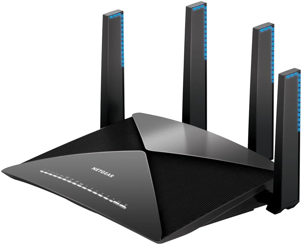 Netgear Nighthawk X10 Dual-band (2 4 ГГц/5 ГГц) IEEE 802.11ac 7200 Мбит/s 802 11 acIEEE 802.11ad Gigabit Ethernet 1 | Компьютеры