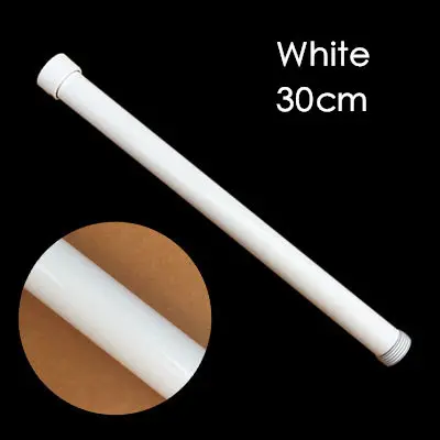 White 30cm 3/4 золото, розовое золото, белый, черный матовый античный цвет, латунь, удлиняющая трубка для душа, подъемная штанга, удлиняющая труба, раздвижная штанга - Цвет: White 30cm