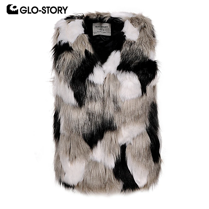 GLO STORY отправлены из ЕС Для женщин 2018 Высокая уличная мода Leopard Жилеты