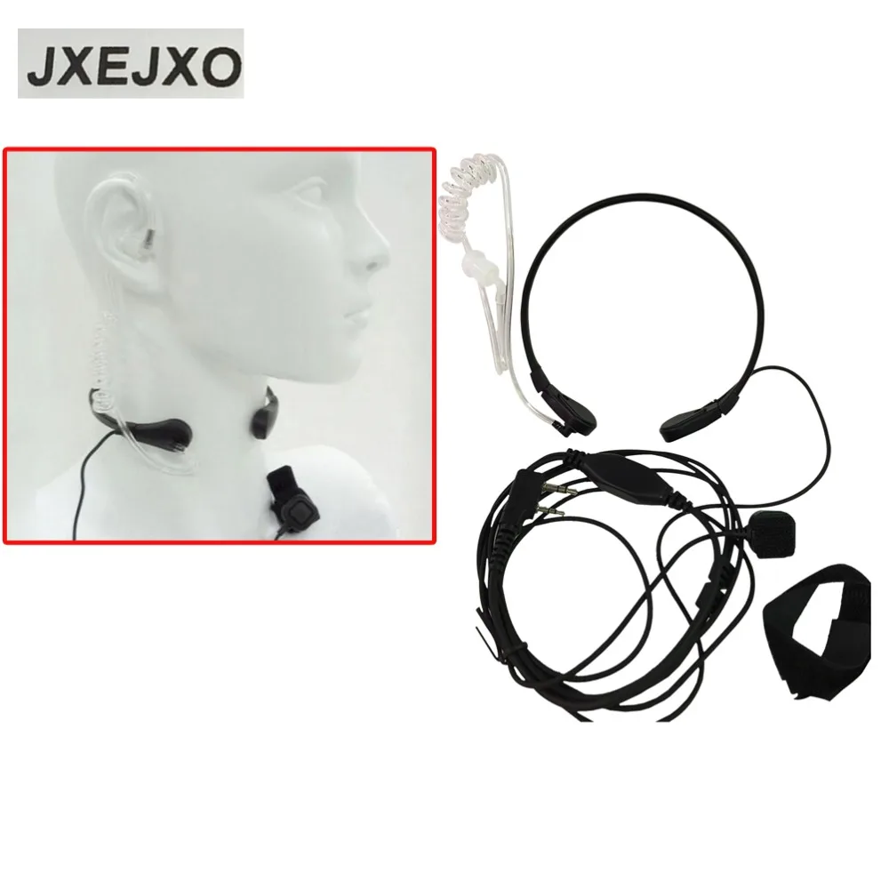 JXEJXO горловой микрофон Walkie Talkie гарнитура PTT для CB радио Baofeng UV 5R 82 GT 3 B5 B6 Plus 5RE|headset