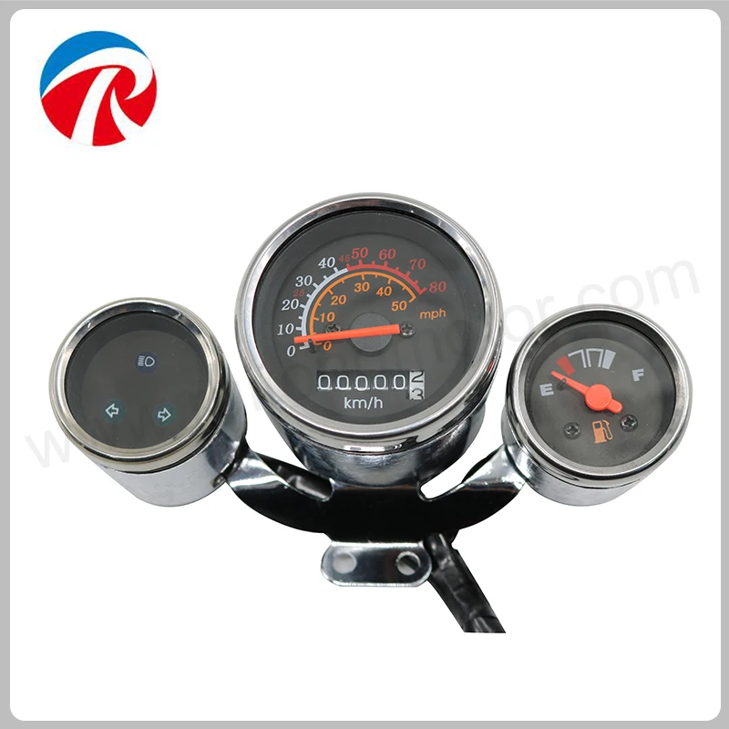 Ретро Гранд 50cc круглый мотоцикл хром спидометр|chrome speedometer|speedometer 50ccmotorcycle speedometer |
