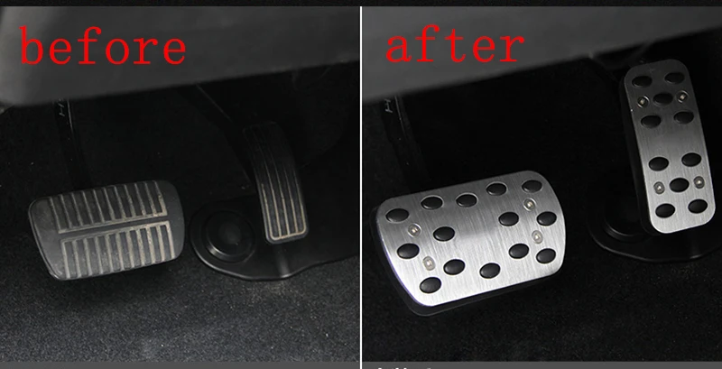Car Foot rest Modify Pedal Plate Pad AT Accessories For Volvo S40 C30 2004 2005 2006 2007 2008 2009 2010 2011 2012 2013 2014 | Автомобили