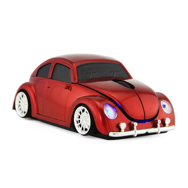 Креативная Автомобильная беспроводная компьютерная мышь Beetle для настольного