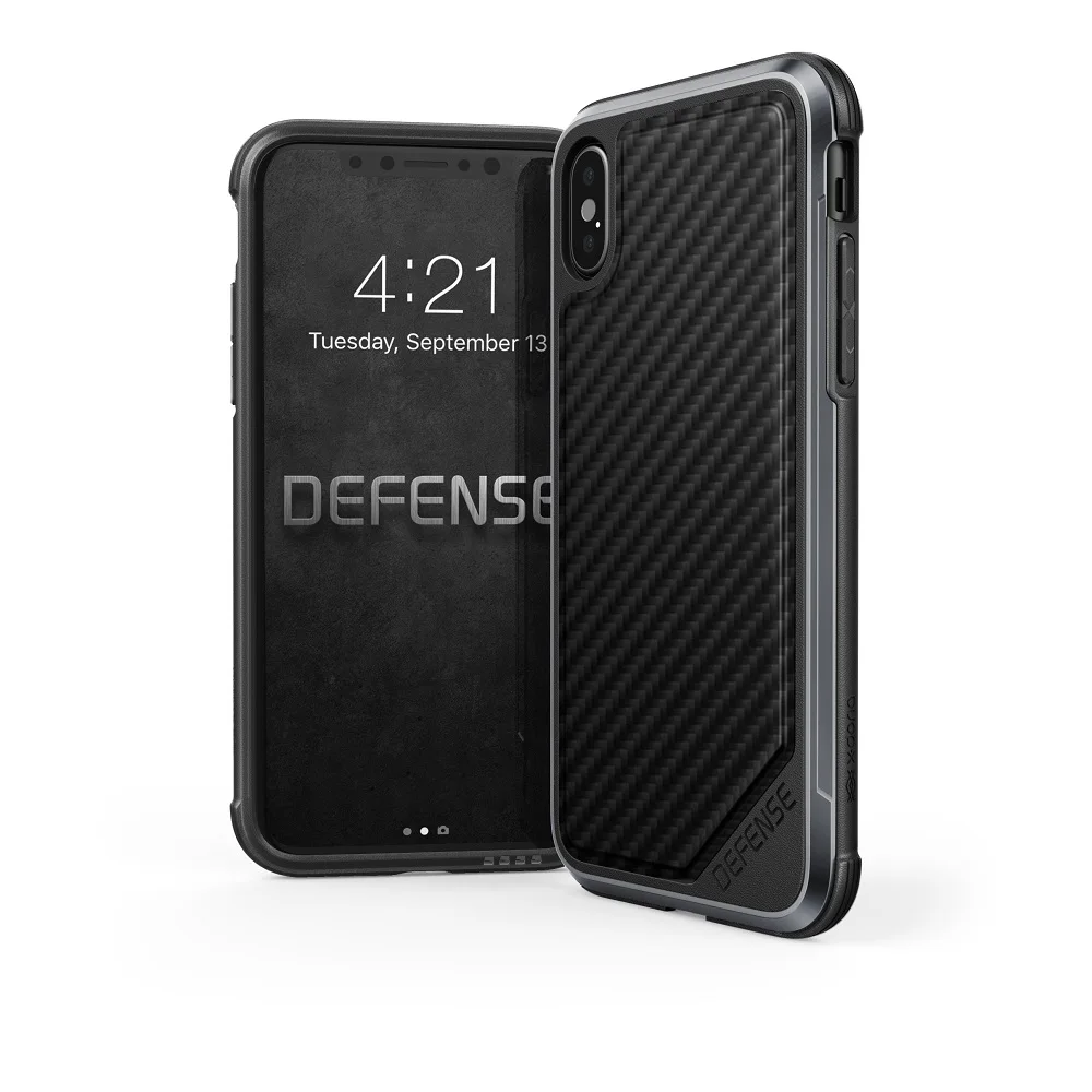 X-doria Defense Lux чехол для Apple iPhone X военный класс падение протестирован, ТПУ и алюминий Премиум Защитный чехол 4 цвета