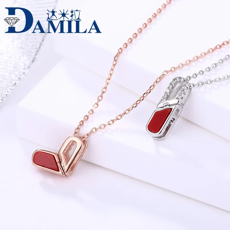 Дамира S925 серебро Цепочки и ожерелья женский корейский издание модно