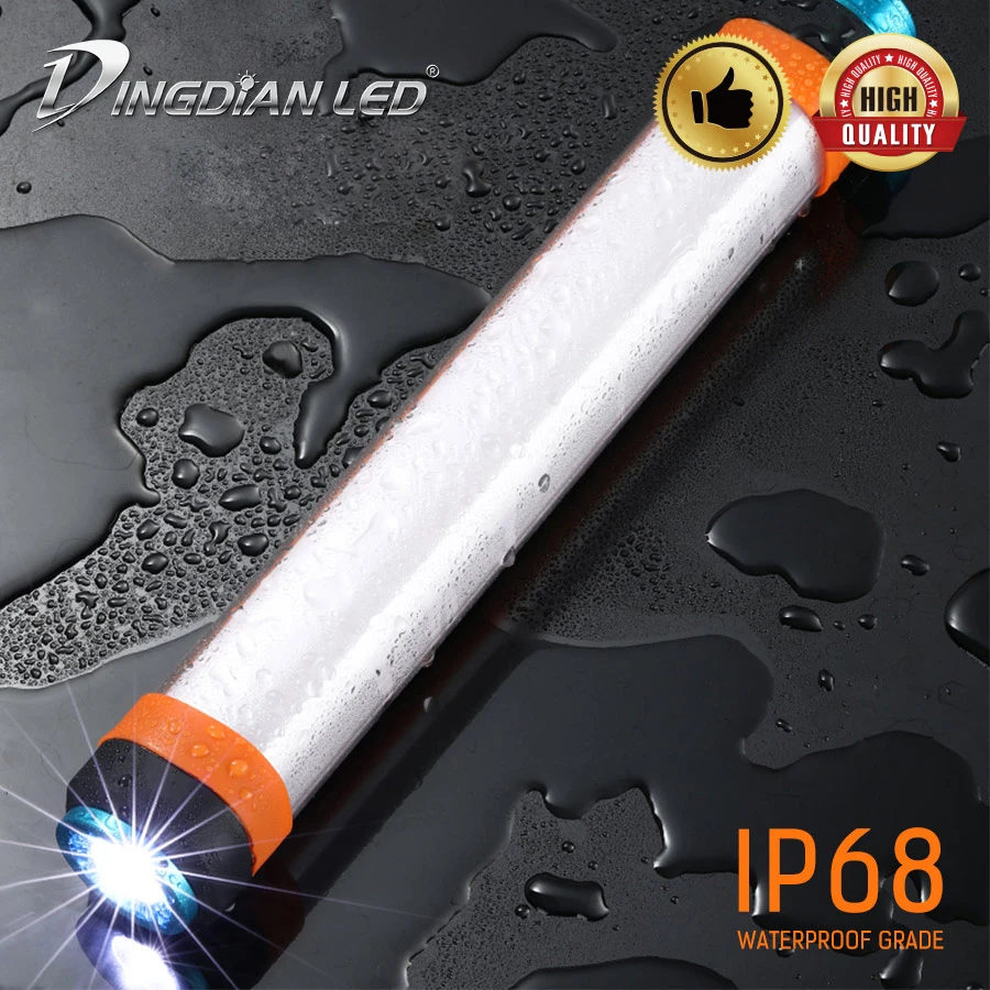 DINGDIAN USB Перезаряжаемый флэш светильник водонепроницаемый фонарь портативные