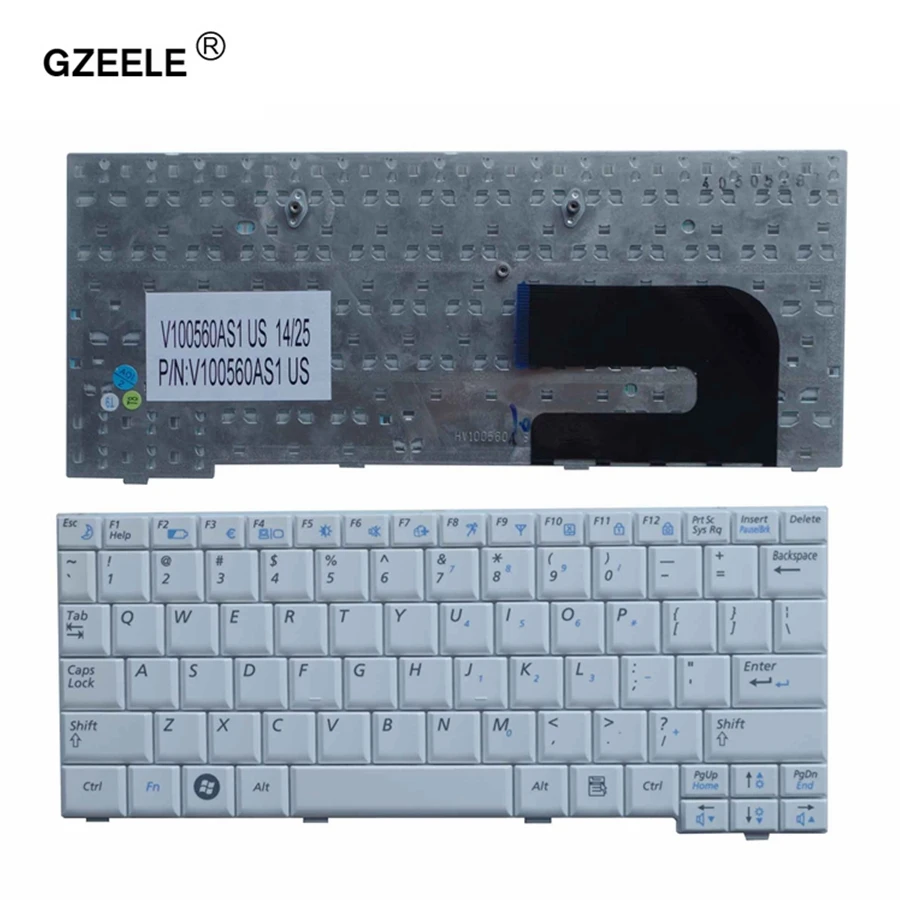 GZEELE новая клавиатура для ноутбука США SAMSUNG NP-NC10 NC10 ND10 N108 NC310 N110 NP10 N140 N130 N128 белая