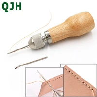 diy hand sewing machine waxed thread for leather craft edge stitching belt strips shoemaker tools hand made carving awl tool