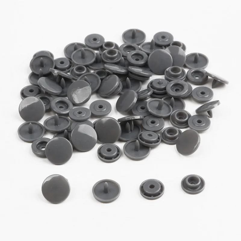 Dark Grey 12 мм маленькие смолы застежки-кнопки Пресс кнопки 20/50/100/150 комплекты швейных встроенный пряжки Пластик Детские пряжки для одежды аксессуары для ручной работы - Цвет: Dark Grey