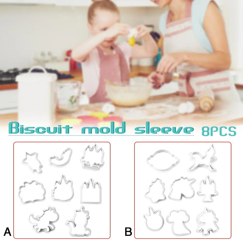 8 шт./компл. инновационная форма Единорог для печенья сделай сам помадки шоколада