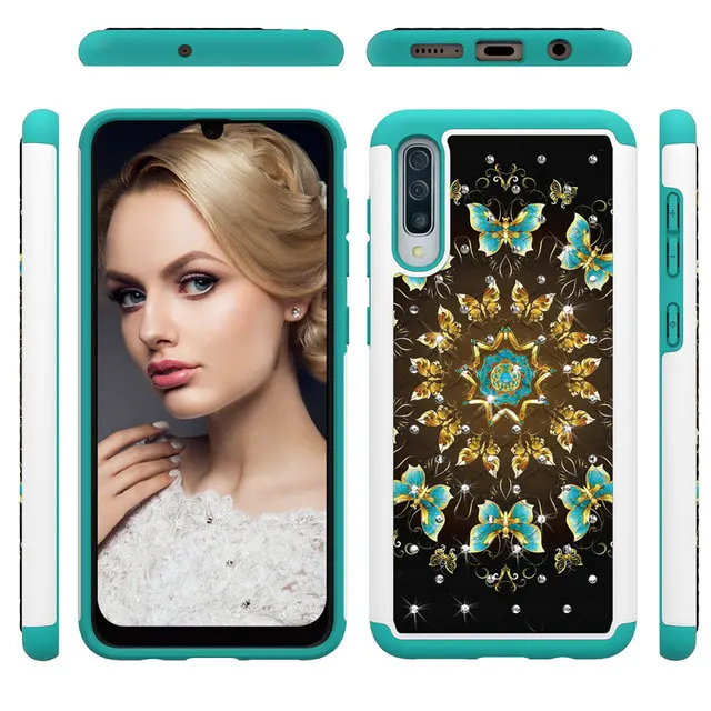 Для Coque samsung A50 чехол Galaxy A20 E A202 A205 A 20 50 30 Роскошная Блестящая Глянцевая задняя панель Etui для samsung Galaxy A30 A20 A20E чехол