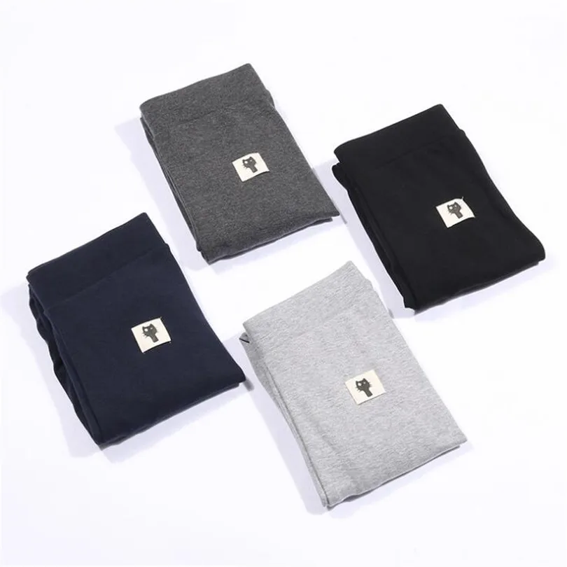 

CUHAKCI Winter Trousers Ropa Deportiva Warm Leggins Female Pants Winter Cartoon Cats Pantalones Women Lovely Simple Legging