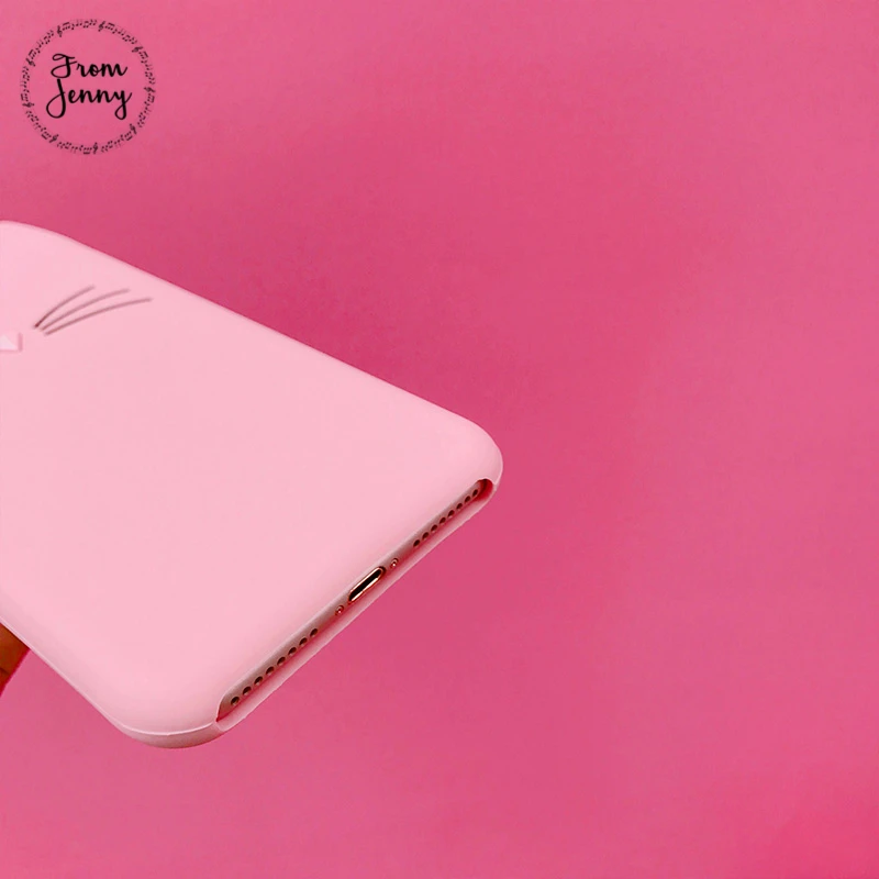 From Jenny милый шкаф с японскими 3d Kitty Cat чехол для телефона Apple iPhone 6 6s plus 7 + 8 плюс