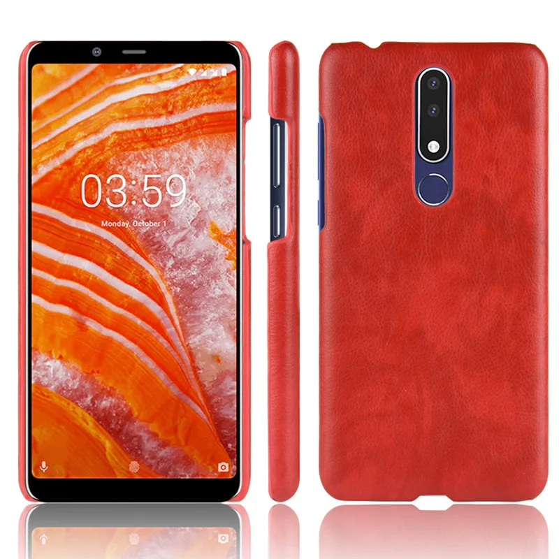 Чехол для Nokia 3 1 Plus жесткий кожаный чехол телефона из ПК TA-1113 TA-1115 TA-1118 TA-1125 TA-1104 |