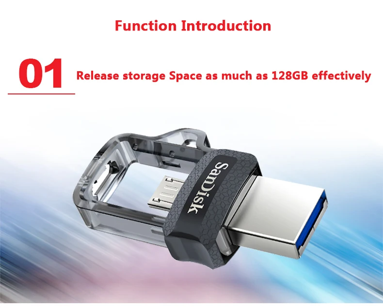 Sandisk USB флеш-накопитель 128 Гб 64 ГБ 32 ГБ 16 ГБ USB 3,0 двойной OTG флеш-накопитель высокоскоростной 150 м/с мини-карта памяти для телефона на Android
