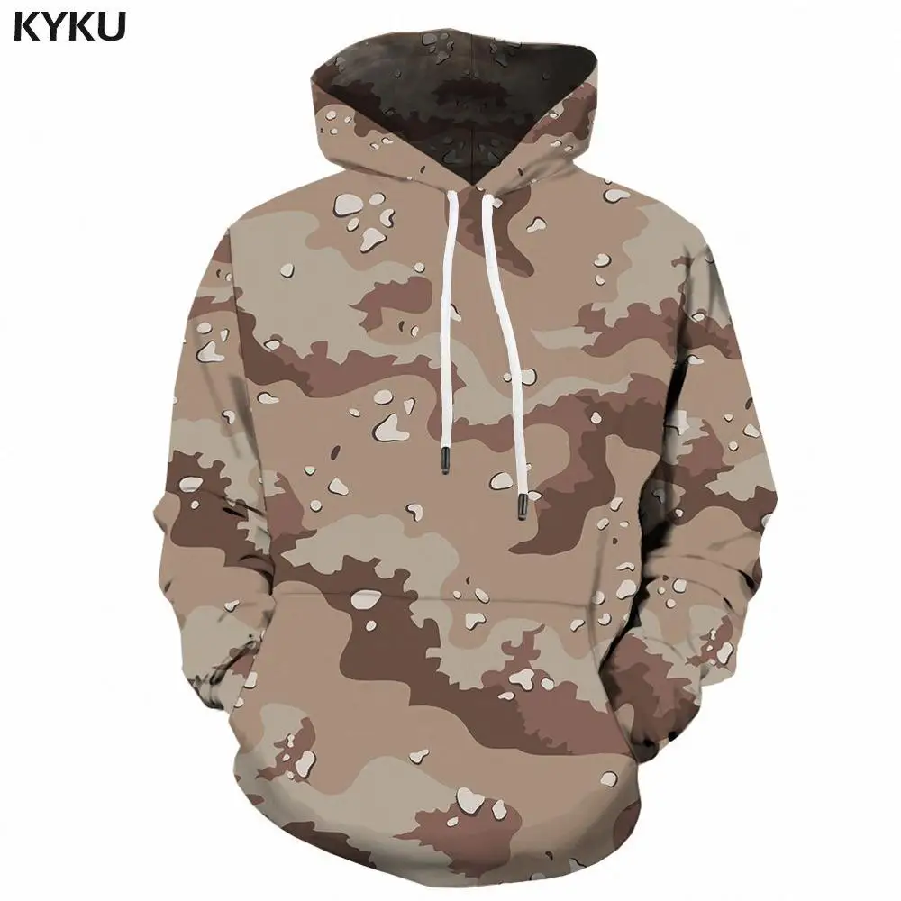 3d hoodies 11 KYKU Камуфляжный худи мужской уличная одежда серый камуфляж 3d толстовки аниме принт толстовка с капюшоном Военный Винтаж мужская одежда пуловер - Цвет: 3d hoodies 11