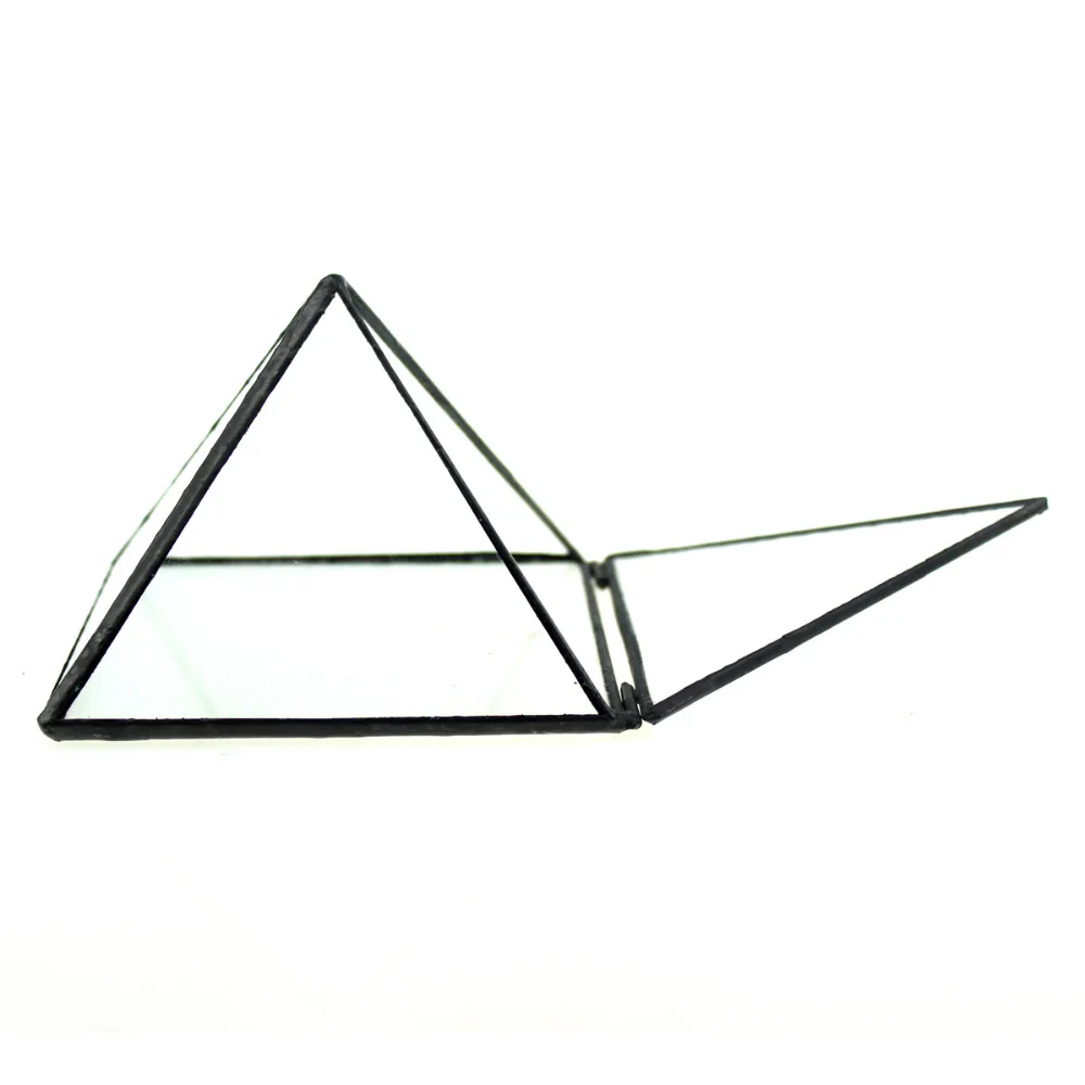 Современный художественный прозрачный стеклянный тент в форме пирамиды