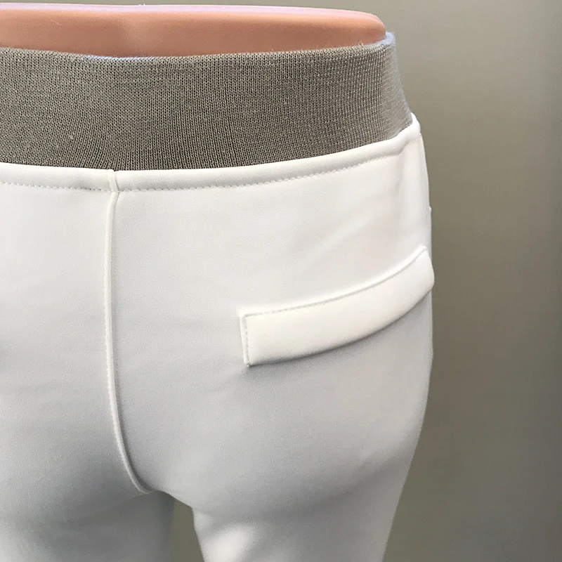Брюки женские большие размеры S-6XL теплые брюки для женщин s зимние плюс бархатные плотные женские эластичные белые узкие брюки Pantalon Femme