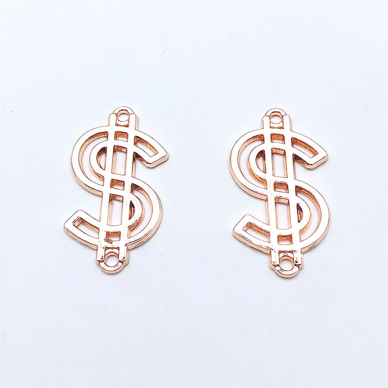 New 10pcs Fashion Charms Gift Alloy Dollar Sign Pendant Earring Necklace Jewelry Accessories DIY Electroplating Does Not Fade | Украшения и