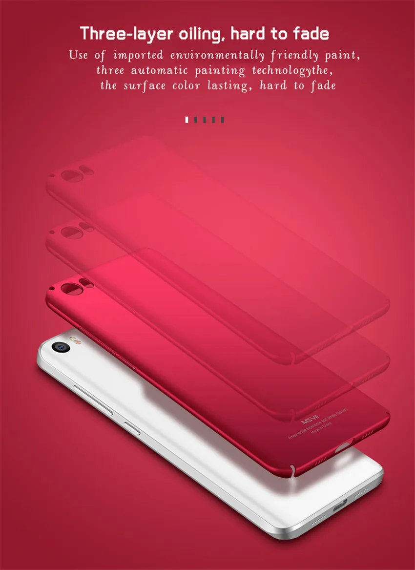 Чехол для Xiaomi mi 5s чехол Msvii Silm Матовые чехлы для Xiaomi mi 5 S mi 5S чехол Xao mi 5 S PC чехол для Xiaomi mi 5 S m5s чехол s