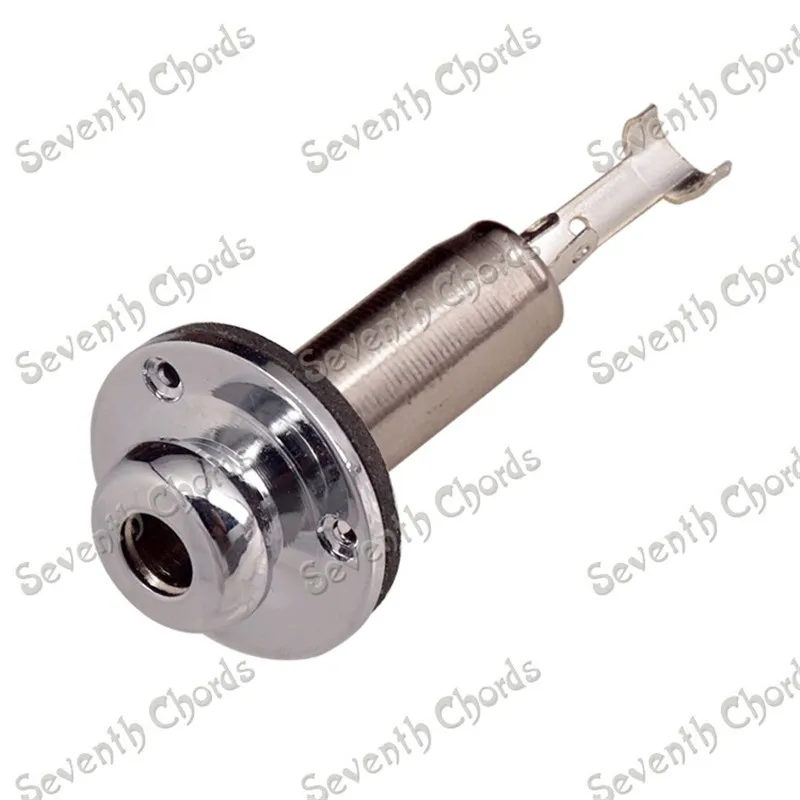 10 шт. хромированный латунный замок для гитарного ремня|jack plate|strap lockinput jack |