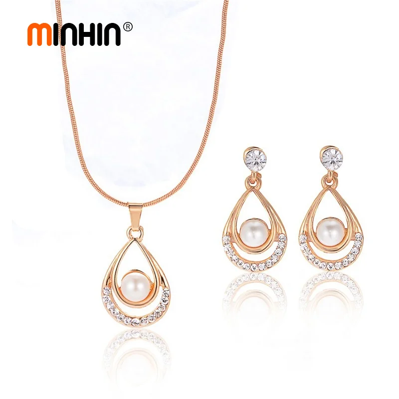 Комплект из колье и серёг с жемчугом|Ювелирные наборы| |