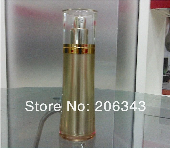 120 мл Золотой акриловый пресс насос бутылка для лосьона косметический контейнер