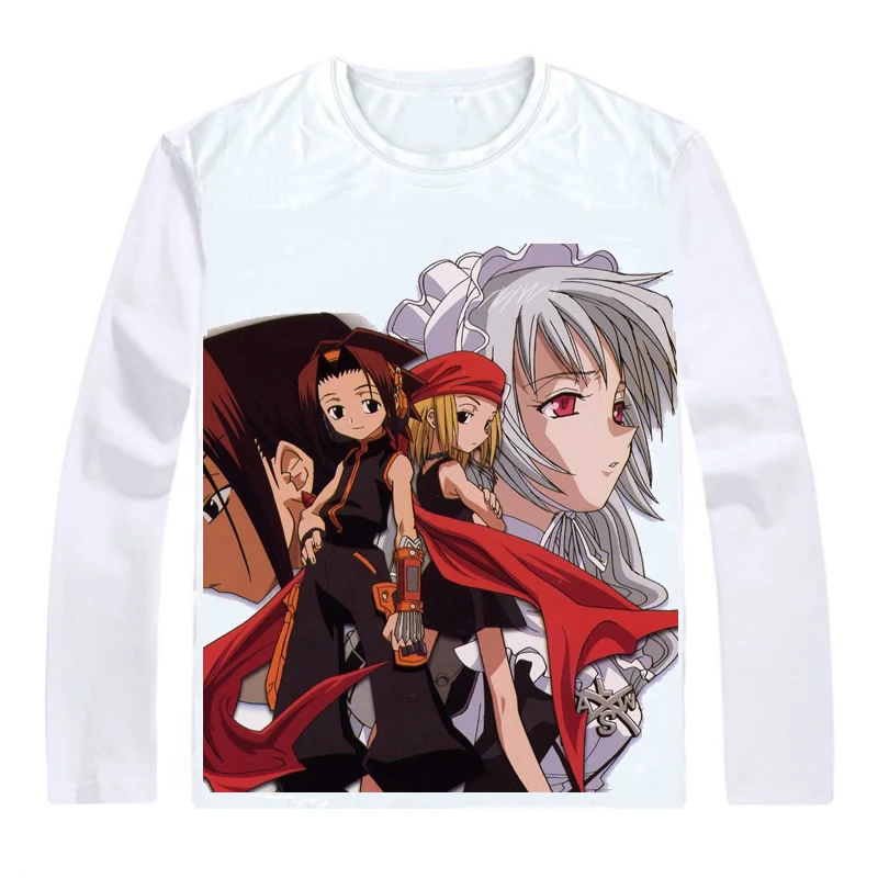 Футболки Shaman King рубашки с длинным рукавом в разных стилях футболки Kingu Yoh Asakura Anna