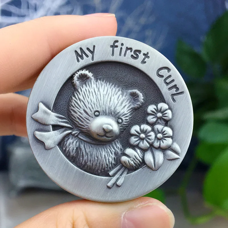 Медвежонок логотип ювелирный чехол Новорожденный ребенок Keepsake семейный подарок