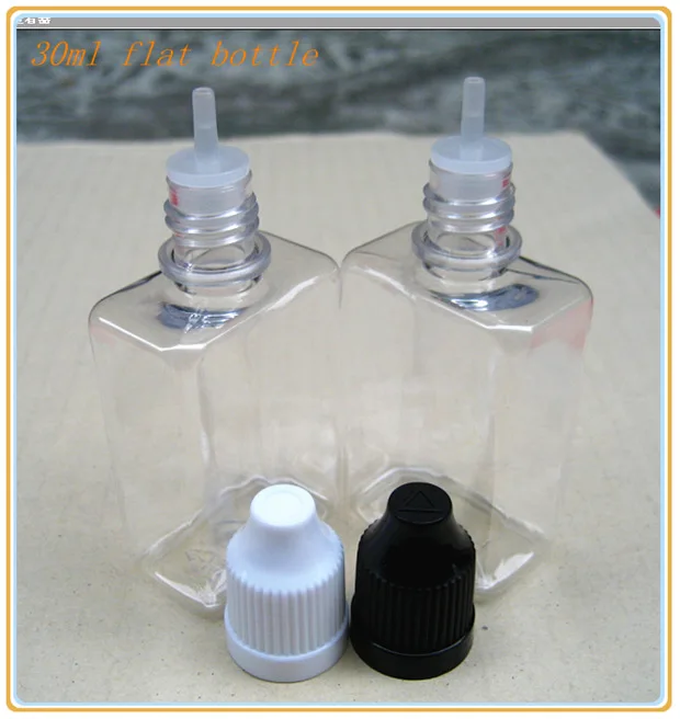 Плоская бутылка 1000 шт. 30 мл для жидкости/Длинная тонкая капельница/защита от