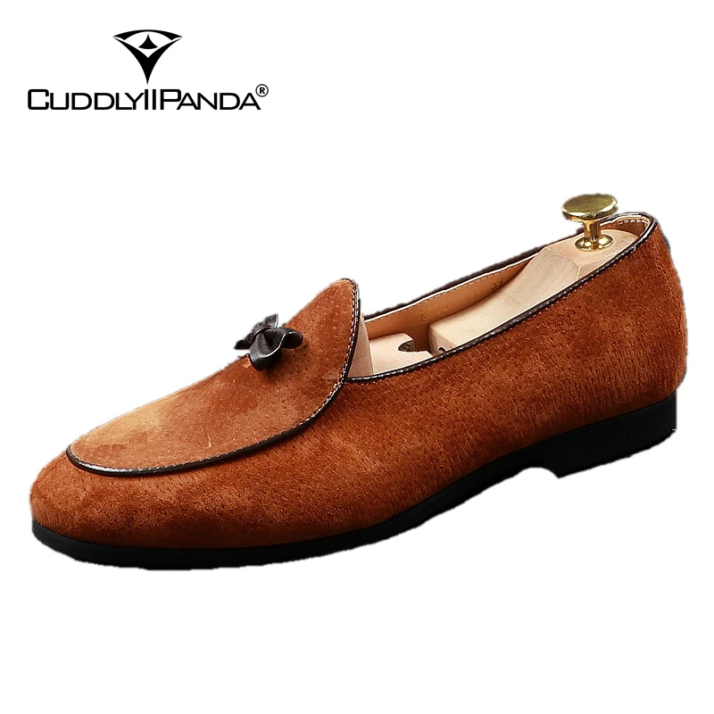 CuddlyIIPanda Men Fashion Casual Loafers Summer Pointed Toe Breathable Driving Shoes Male Butterfly-knot Wedding Dress | Обувь