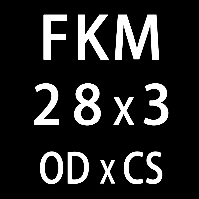 5 шт./лот фторкаучук кольцо черный FKM уплотнительное кольцо OD21/22/23/24/25/26/27/28/29/30*3 мм резиновое уплотнительное кольцо масло для уплотнения кольцо топлива прокладки - Цвет: OD28mm