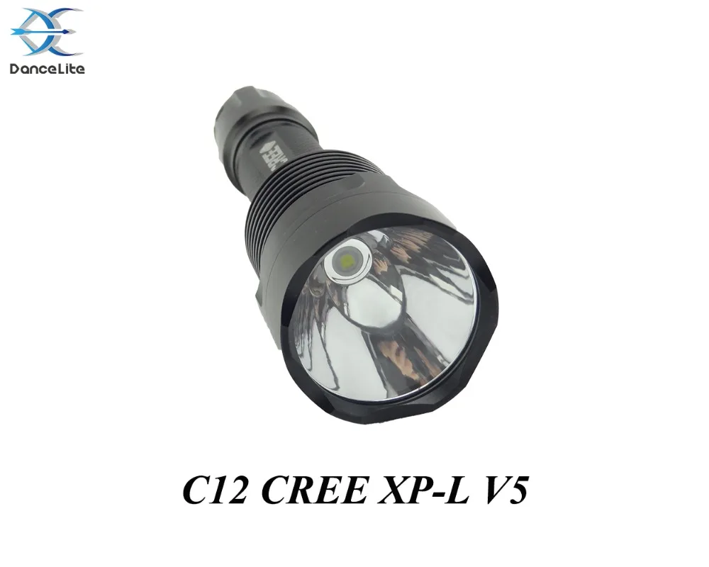 Высокая мощность ~ DanceLite C12 XP L V5 Whit Light 1 MODE SMO светодиодный фонарик фонарь (пульт