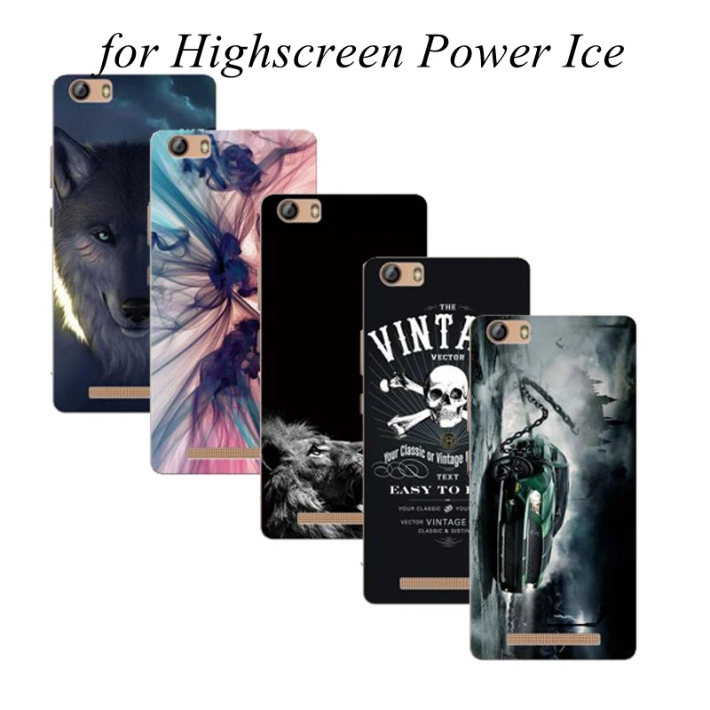 Pudding Silicon Soft Phone Case for Highscreen Power Ice Max 5.3&quot TPU Cartoon Draw Cover 5&quot Mobile caqa |