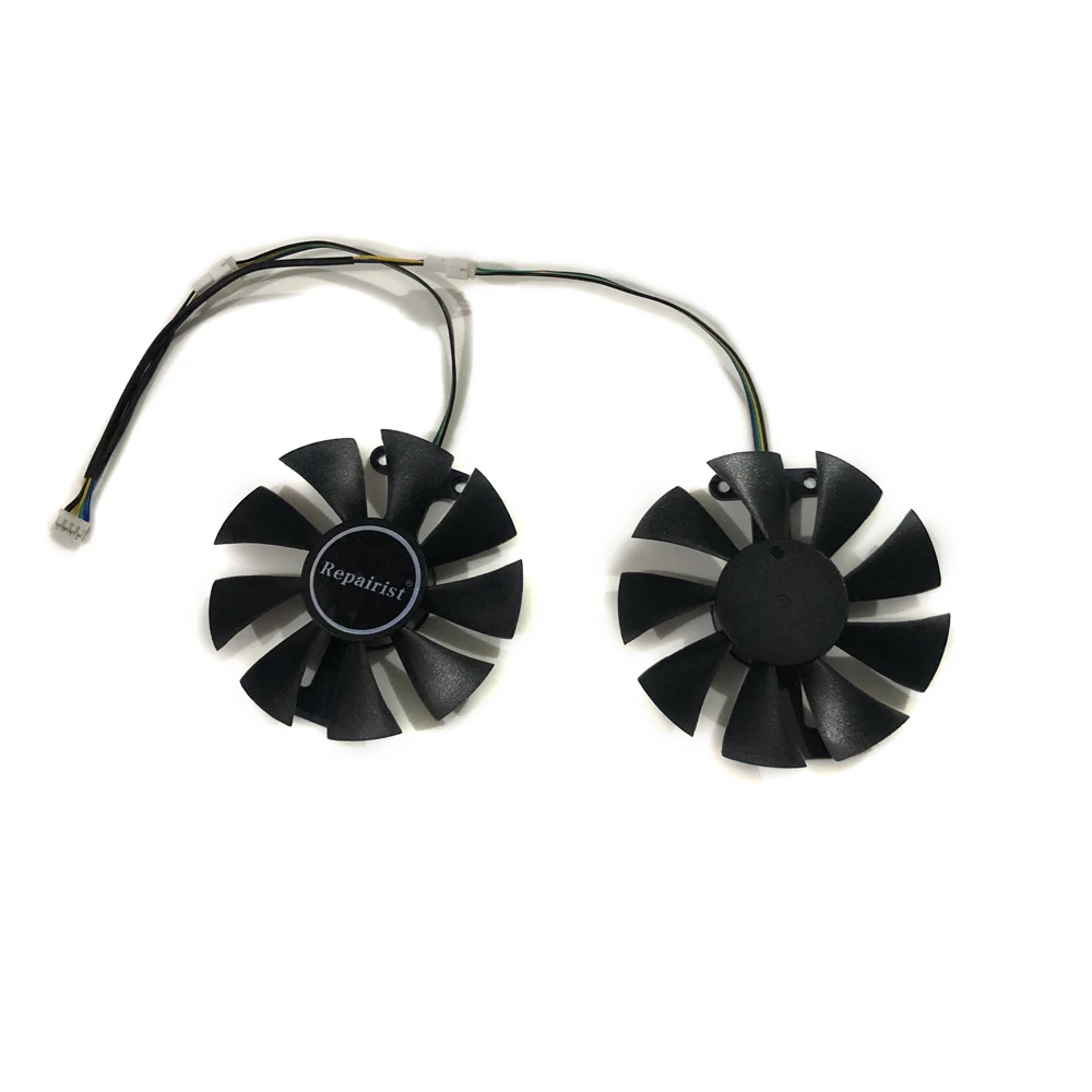Кулер для видеокарты GTX1060 GPU 2 шт./компл. вентилятор KFA2 GTX 1060 EX OC охлаждение белой