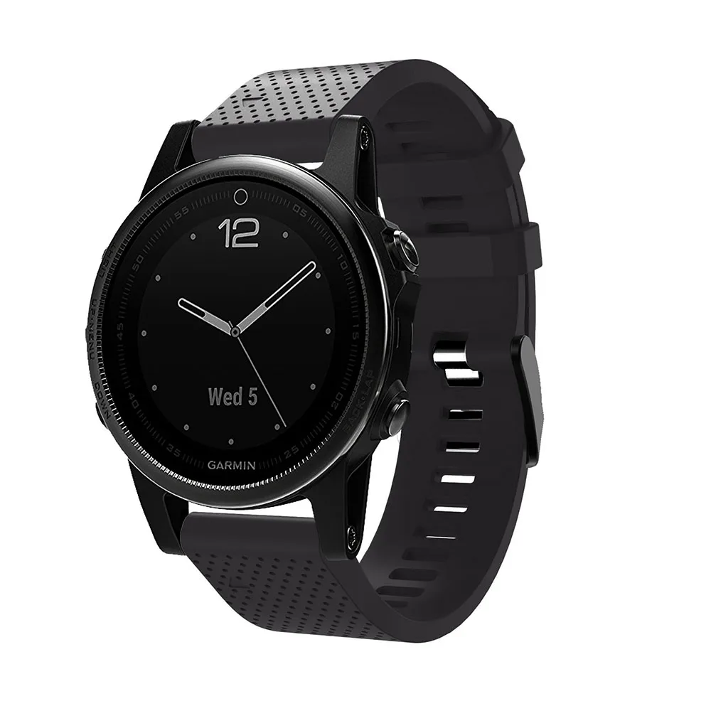 Силиконовый мягкий ремешок спортивный браслет для Garmin Fenix 5S часы замена